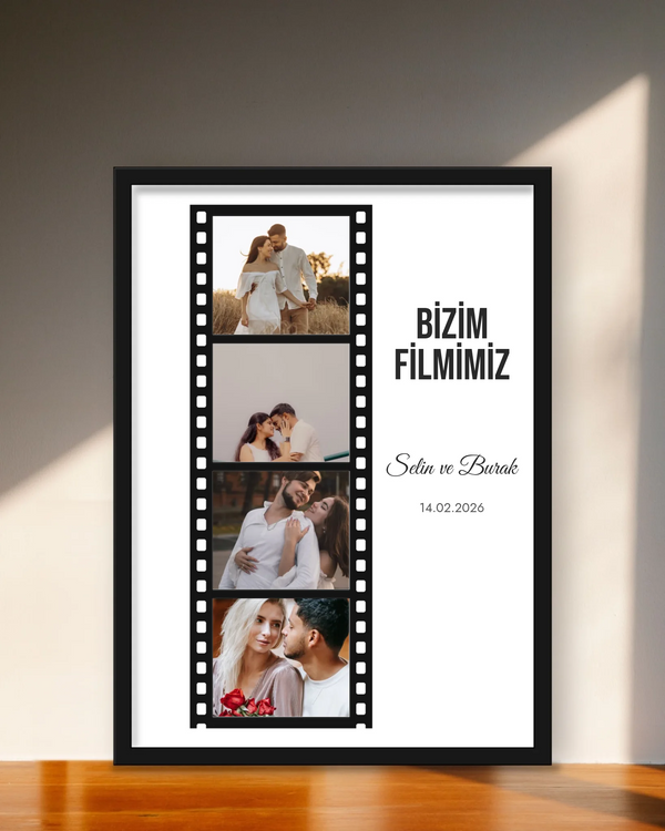 Kişiye Özel Film Şeridi Anılarımız Tablosu