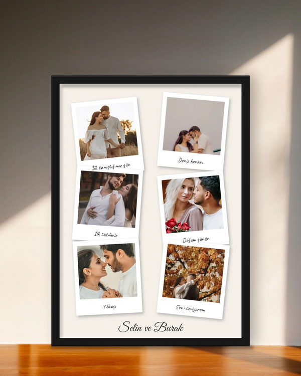 Kişiye Özel Polaroid Anılar Tablosu