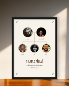 Kişiye Özel Aile Ağacımız Tablosu