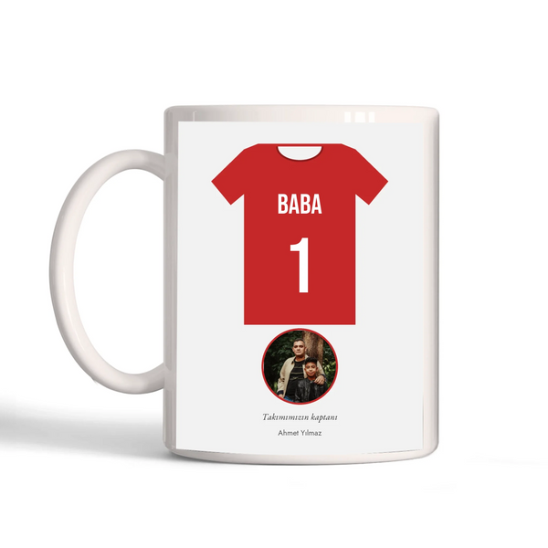 Kişiye Özel Baba Forması Kupa Bardak
